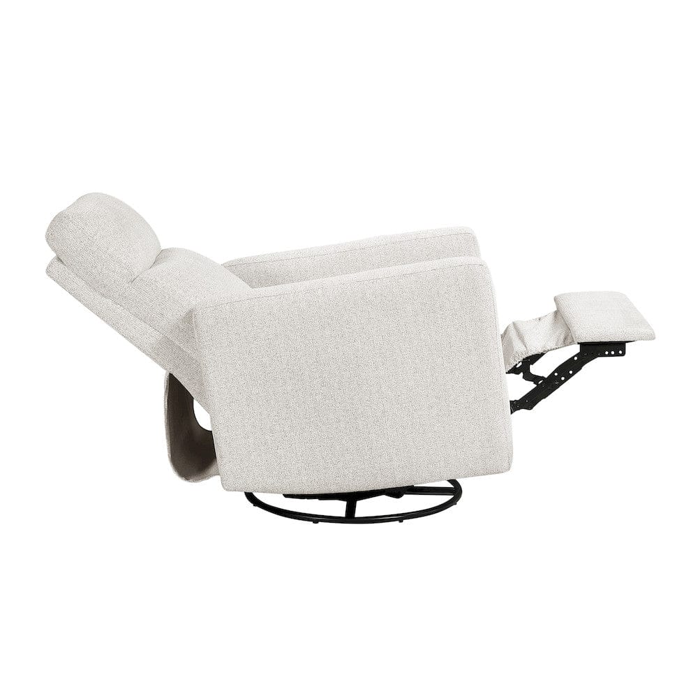 Homelegance  - Olathe Swivel Glider Reclining Chair in Newsprint - 9504NPF-1  view 9