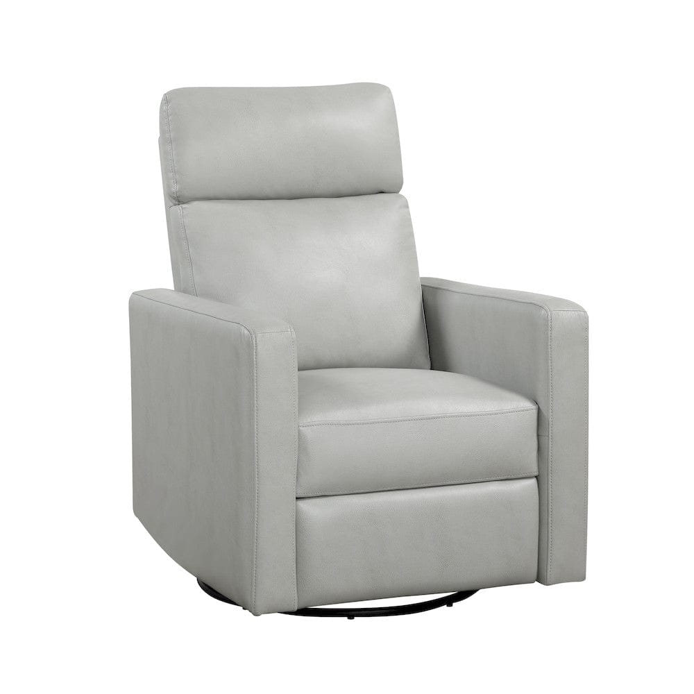 Homelegance  - Olathe Swivel Glider Reclining Chair in Smoke - 9504SM-1  view 2