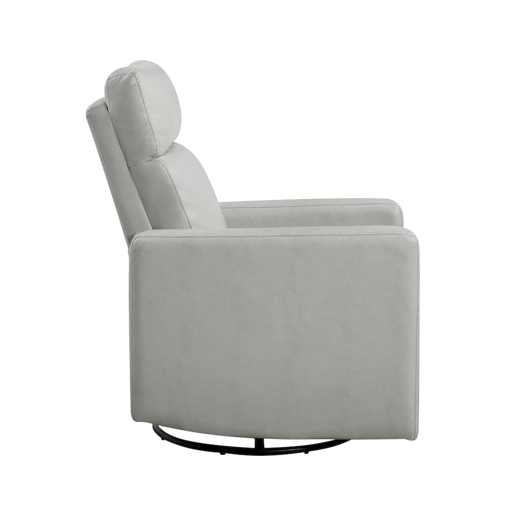 Homelegance  - Olathe Swivel Glider Reclining Chair in Smoke - 9504SM-1  view 3