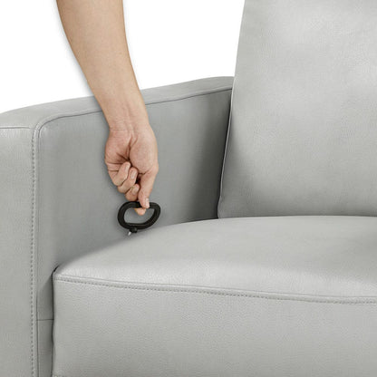 Homelegance  - Olathe Swivel Glider Reclining Chair in Smoke - 9504SM-1  view 7
