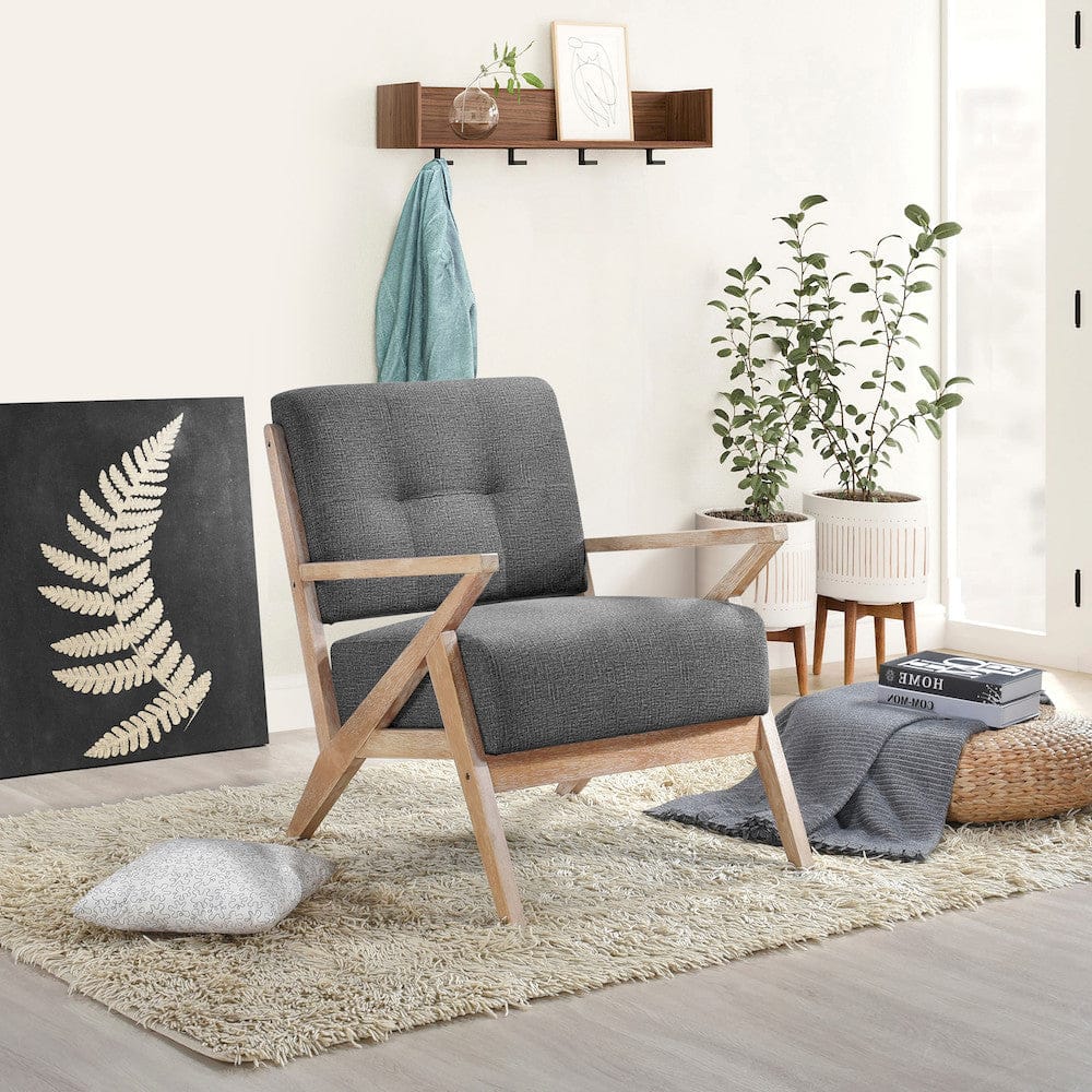 Homelegance  - Ollen Accent Chair in Dark gray - 1211DG-1  view 6