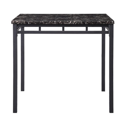 Homelegance  - Olney 5-Piece Pack Counter Height Set, Faux Marble Top in Dark Brown - 5275-36  view 2