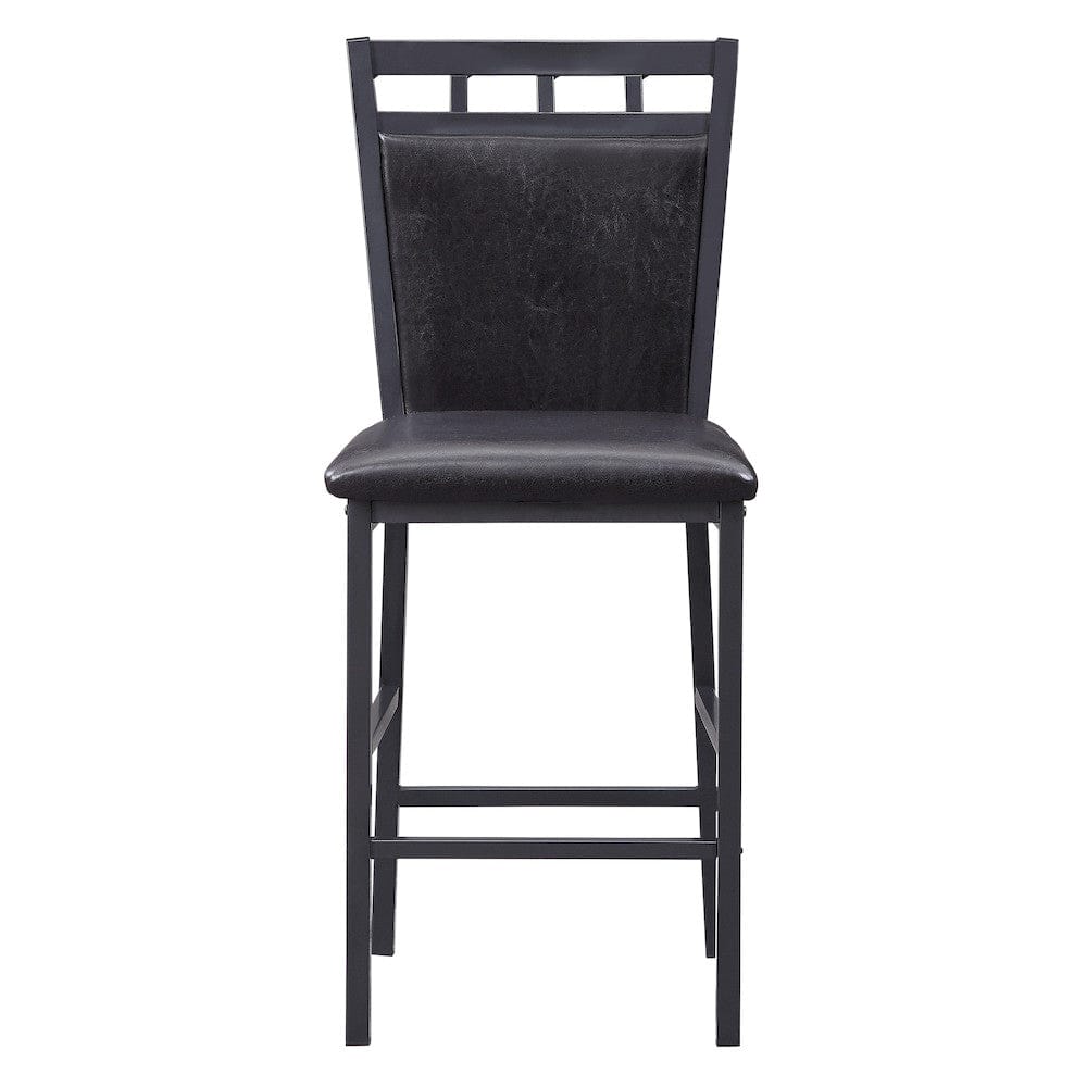 Homelegance  - Olney 5-Piece Pack Counter Height Set, Faux Marble Top in Dark Brown - 5275-36  view 6