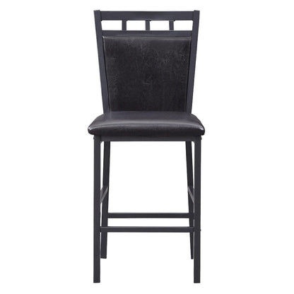 Homelegance  - Olney 5-Piece Pack Counter Height Set, Faux Marble Top in Dark Brown - 5275-36  view 6