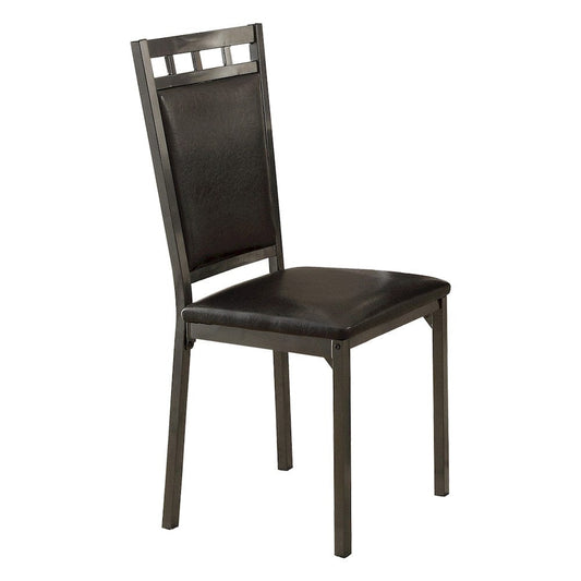 Homelegance  - Olney 5-Piece Pack Dinette Set, Faux Marble Top in Dark Brown - 5275  view 2