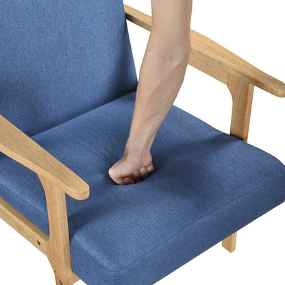 Homelegance  - Omara Accent Chair in Blue - 1106NABU-1  view 4