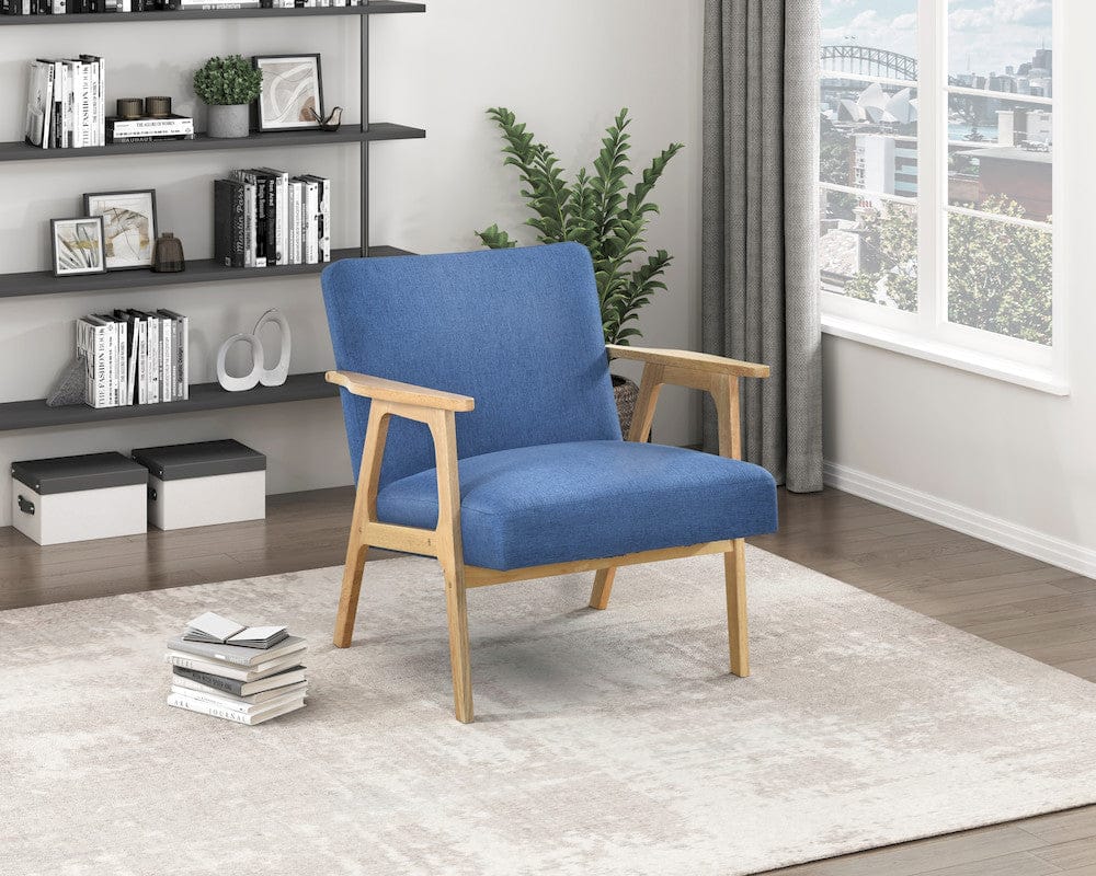 Homelegance  - Omara Accent Chair in Blue - 1106NABU-1  view 6