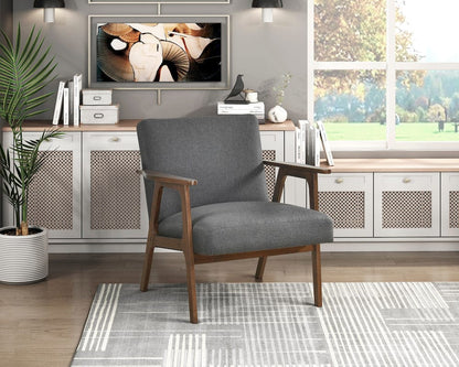 Homelegance  - Omara Accent Chair in Dark gray - 1106DG-1  view 2