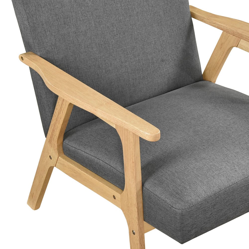 Homelegance  - Omara Accent Chair in Dark gray - 1106NADG-1  view 2