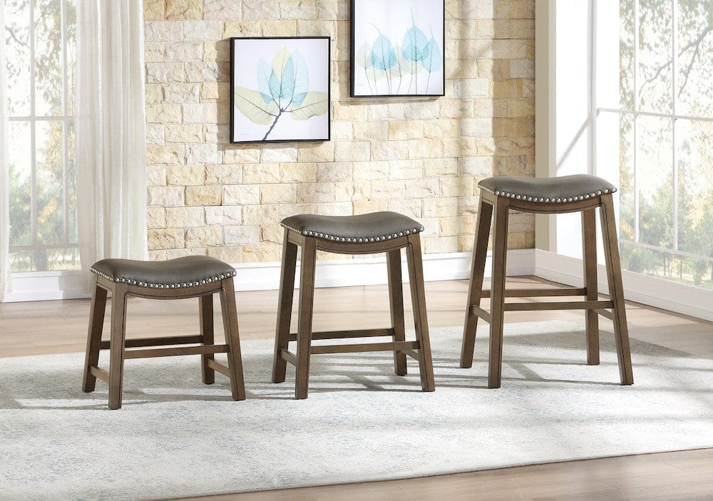 Homelegance  - Ordway 18 Dining Stool, Gray - 5682GRY-18  view 6