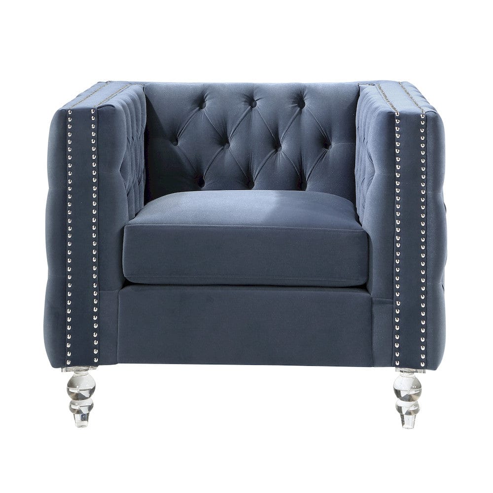 Homelegance  - Orina Chair in Dark blue - 9349DBU-1  view 1