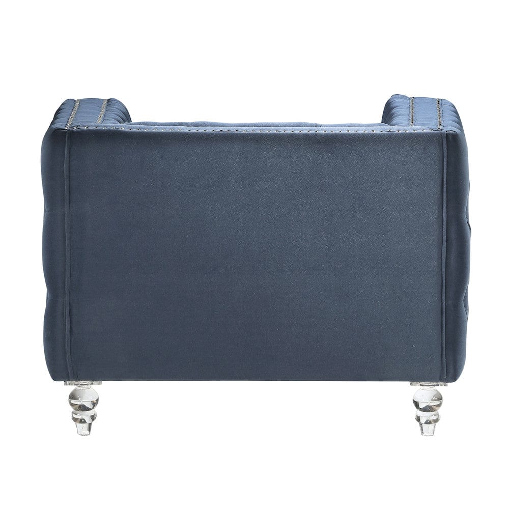 Homelegance  - Orina Chair in Dark blue - 9349DBU-1  view 5