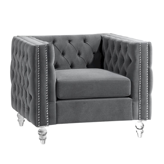 Homelegance  - Orina Chair in Gray - 9349GRY-1  view 2