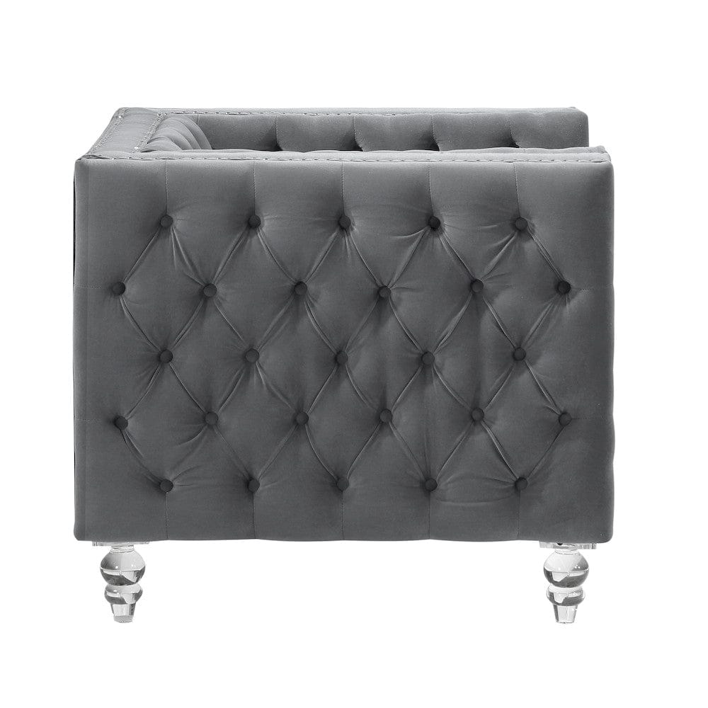 Homelegance  - Orina Chair in Gray - 9349GRY-1  view 3