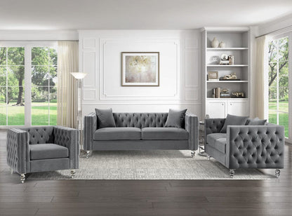Homelegance  - Orina Chair in Gray - 9349GRY-1  view 5