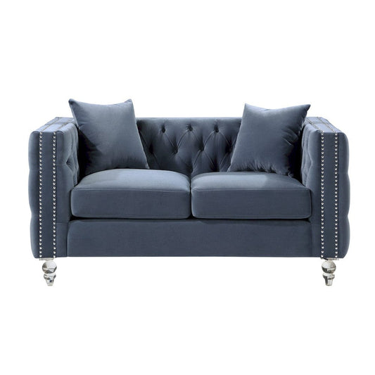 Homelegance  - Orina Love Seat in Dark blue - 9349DBU-2  view 1
