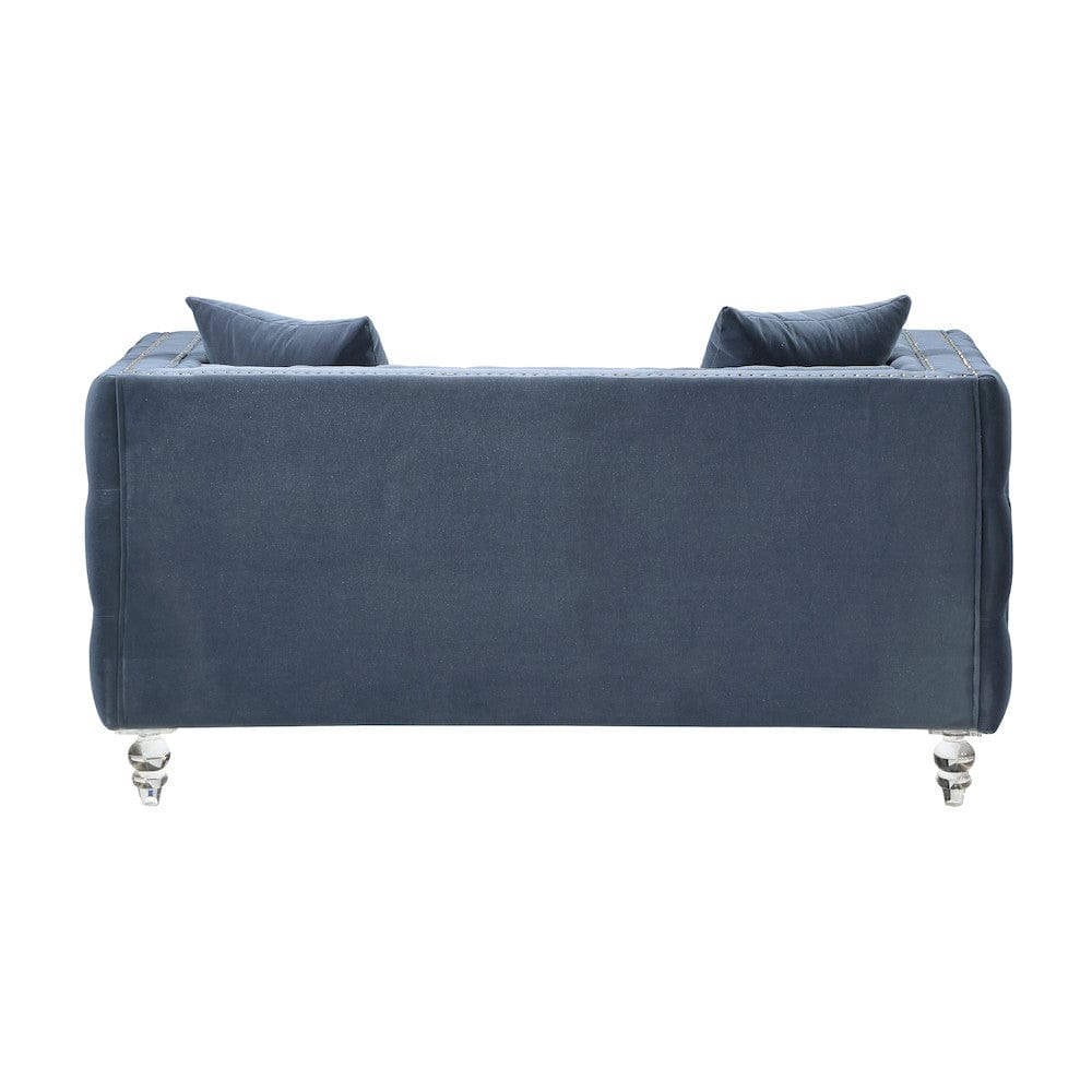 Homelegance  - Orina Love Seat in Dark blue - 9349DBU-2  view 3