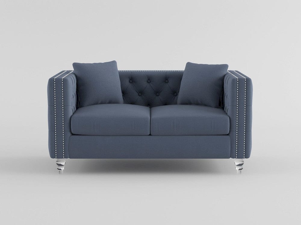Homelegance  - Orina Love Seat in Dark blue - 9349DBU-2  view 7