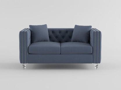 Homelegance  - Orina Love Seat in Dark blue - 9349DBU-2  view 7