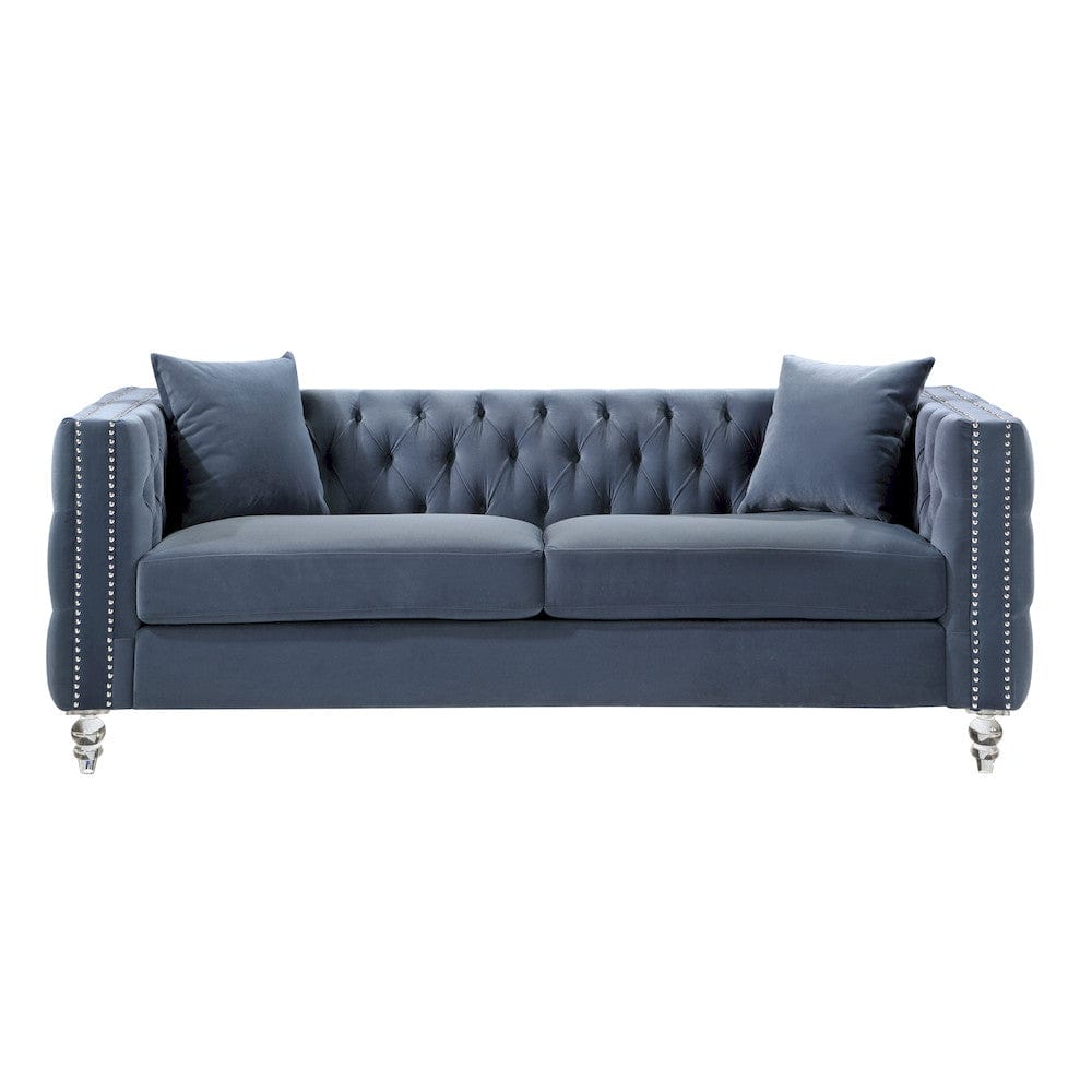 Homelegance  - Orina Sofa in Dark blue - 9349DBU-3  view 1
