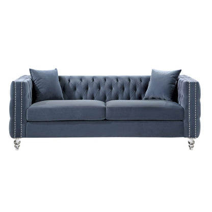 Homelegance  - Orina Sofa in Dark blue - 9349DBU-3  view 1