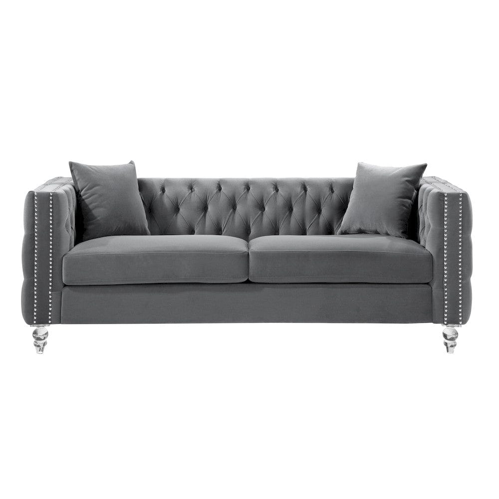 Homelegance  - Orina Sofa in Gray - 9349GRY-3  view 1
