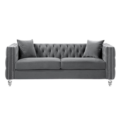 Homelegance  - Orina Sofa in Gray - 9349GRY-3  view 1