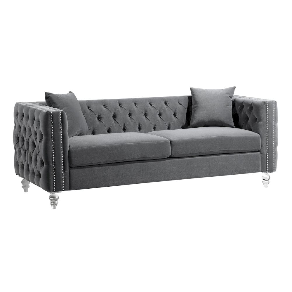Homelegance  - Orina Sofa in Gray - 9349GRY-3  view 2