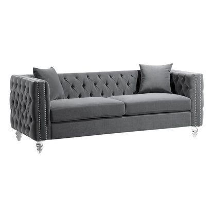 Homelegance  - Orina Sofa in Gray - 9349GRY-3  view 2
