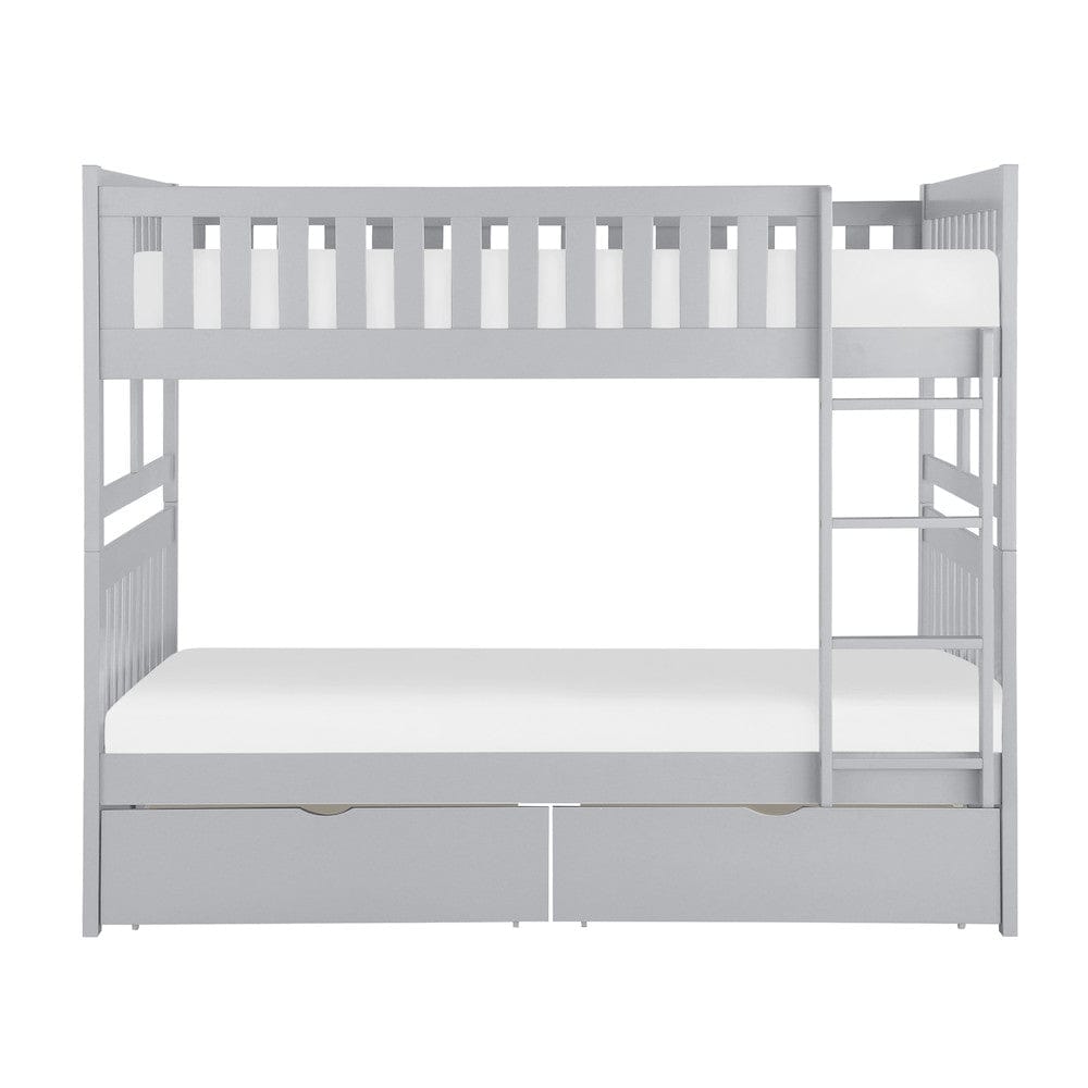 Homelegance  - Orion Full/Full Bunk Bed W/ Storage Boxes - B2063FF-1xT  view 2