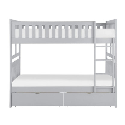 Homelegance  - Orion Full/Full Bunk Bed W/ Storage Boxes - B2063FF-1xT  view 2