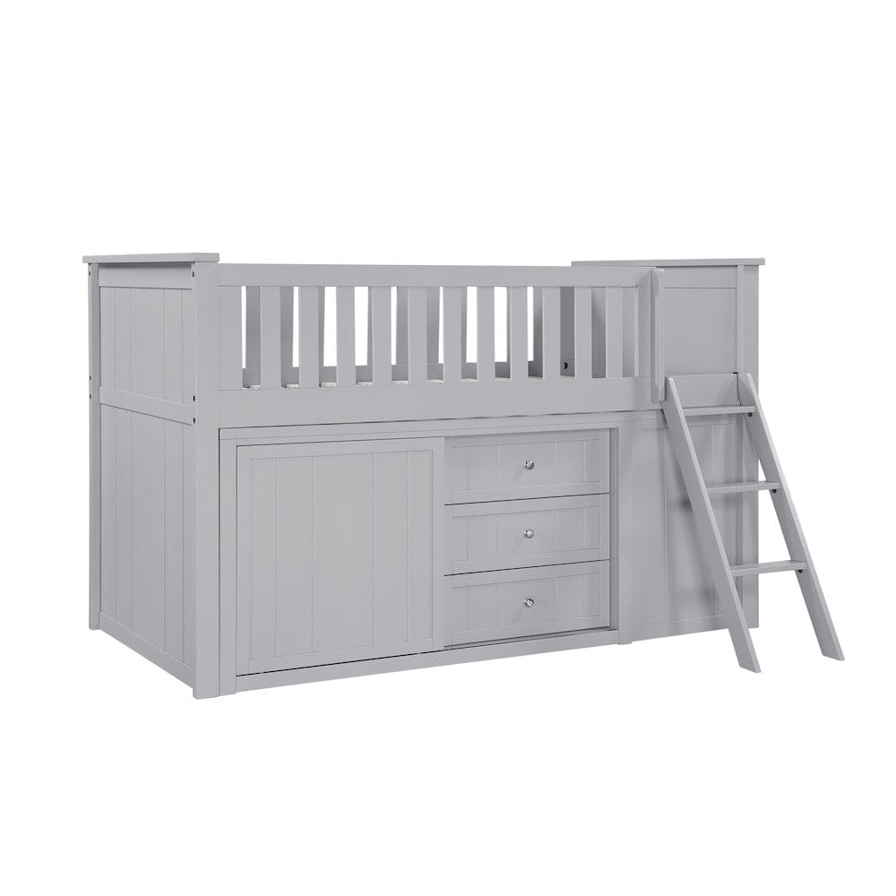 Homelegance  - Orion Low Loft Bunk W/ Bookcase and Dresser - B2063LL-1xBCDR  view 3