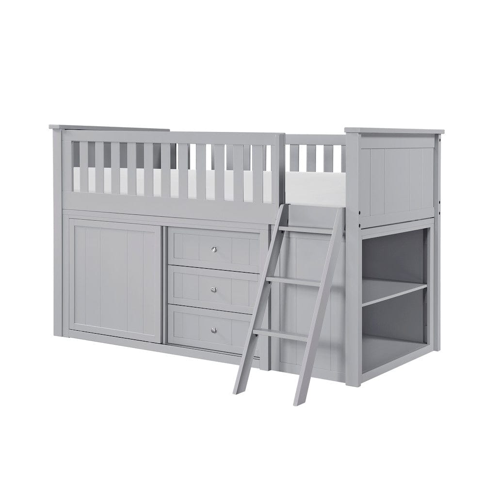Homelegance  - Orion Low Loft Bunk W/ Bookcase and Dresser - B2063LL-1xBCDR  view 4