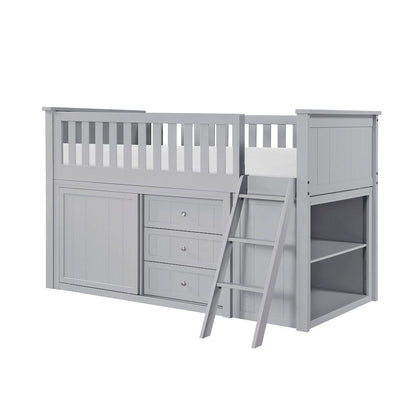 Homelegance  - Orion Low Loft Bunk W/ Bookcase and Dresser - B2063LL-1xBCDR  view 4