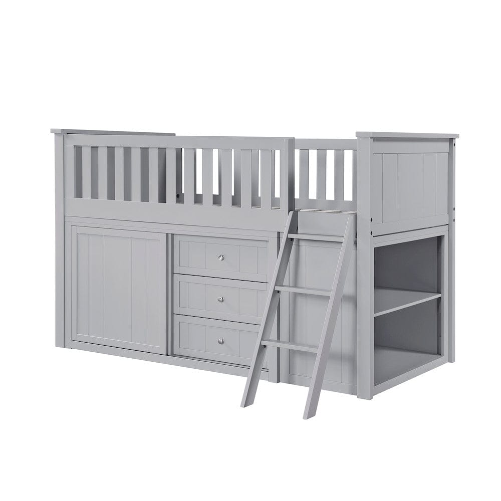 Homelegance  - Orion Low Loft Bunk W/ Bookcase and Dresser - B2063LL-1xBCDR  view 5