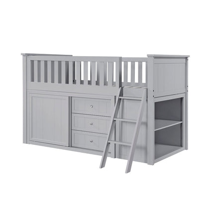 Homelegance  - Orion Low Loft Bunk W/ Bookcase and Dresser - B2063LL-1xBCDR  view 5