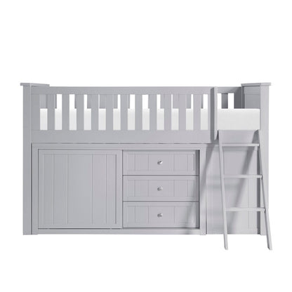 Homelegance  - Orion Low Loft Bunk W/ Bookcase and Dresser - B2063LL-1xBCDR  view 6