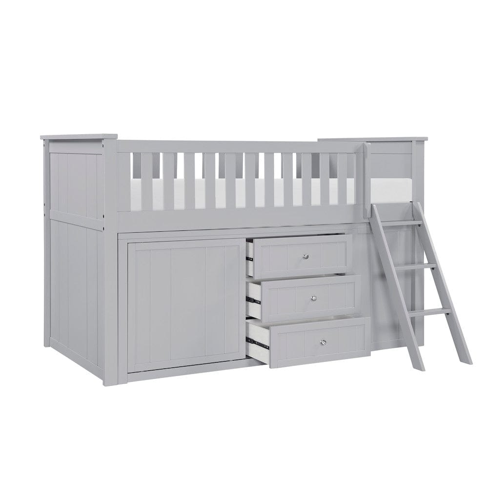 Homelegance  - Orion Low Loft Bunk W/ Bookcase and Dresser - B2063LL-1xBCDR  view 8