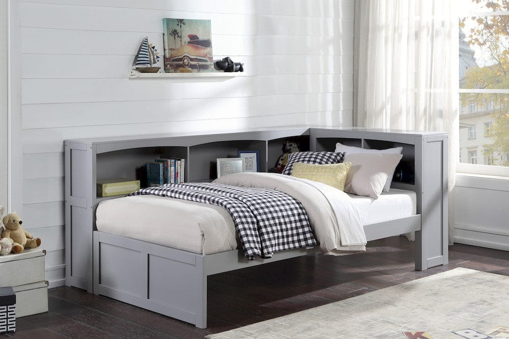 Homelegance  - Orion Twin Bookcase Corner Platform Bed - B2063BC-1BCx  view 3