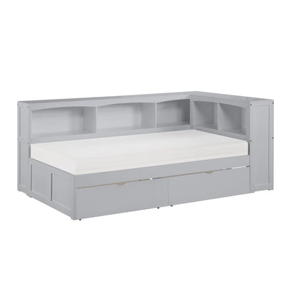 Homelegance  - Orion Twin Bookcase Corner Platform Bed W/ Storage Boxes - B2063BC-1BCTx  view 1