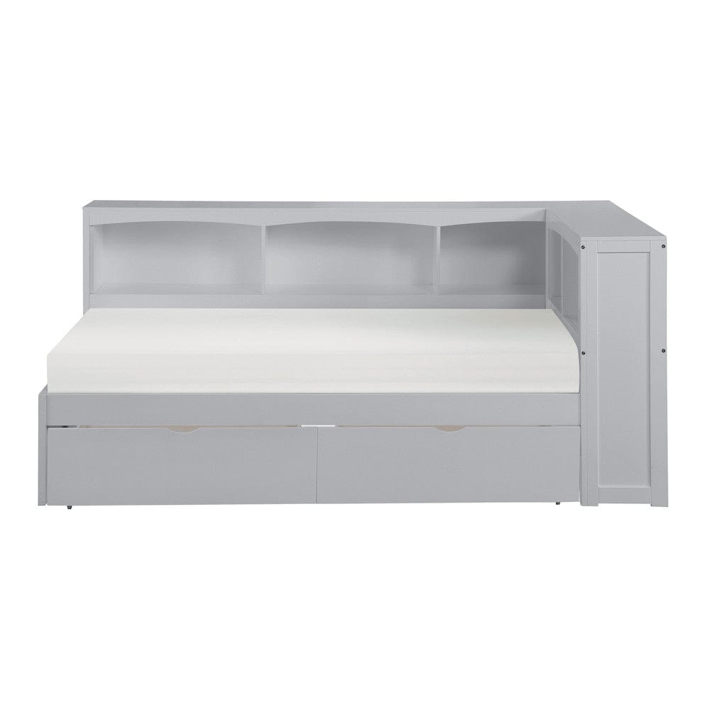 Homelegance  - Orion Twin Bookcase Corner Platform Bed W/ Storage Boxes - B2063BC-1BCTx  view 2