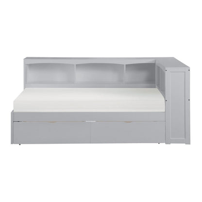 Homelegance  - Orion Twin Bookcase Corner Platform Bed W/ Storage Boxes - B2063BC-1BCTx  view 2