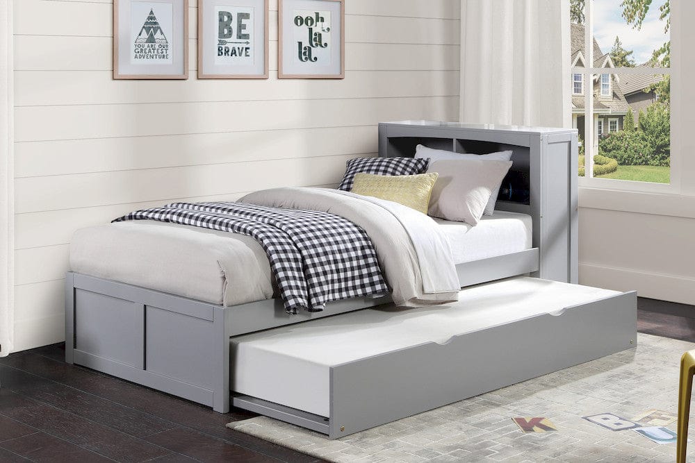 Homelegance  - Orion Twin Bookcase Platform Bed W/ Twin Trundle - B2063BC-1Rx  view 10
