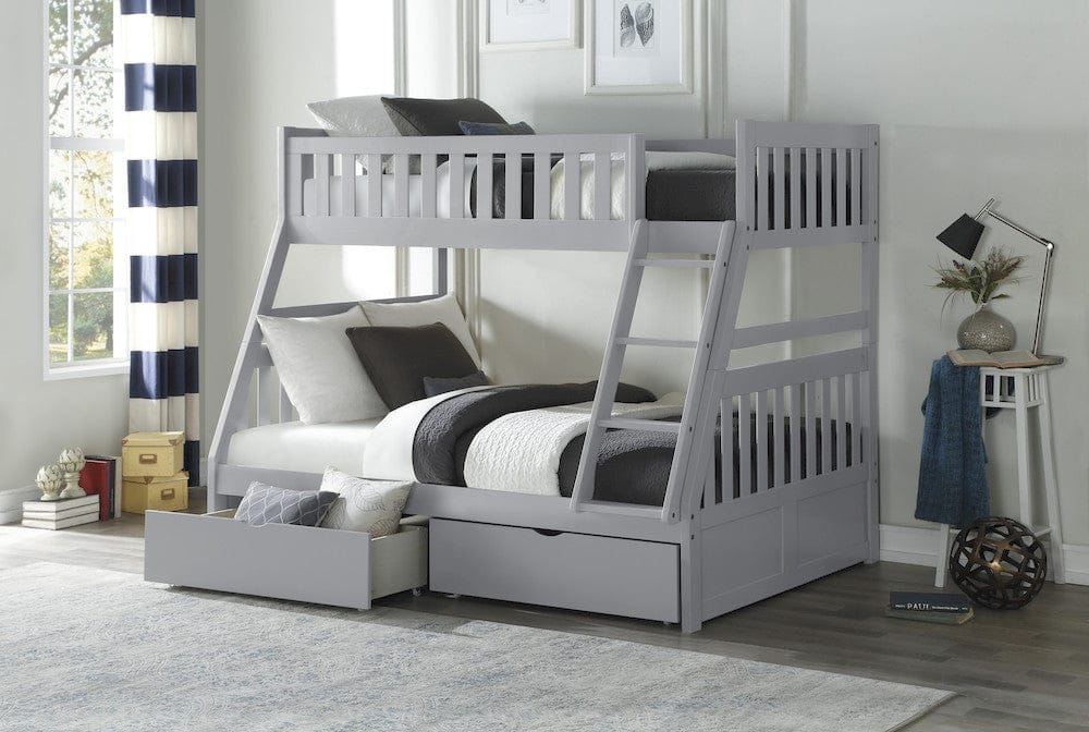 Homelegance  - Orion Twin/Full Bunk Bed W/ Storage Boxes - B2063TF-1xT  view 3