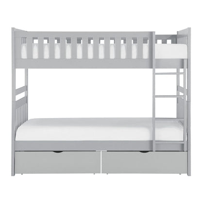 Homelegance  - Orion Twin/Twin Bunk Bed W/ Storage Boxes - B2063-1xT  view 1