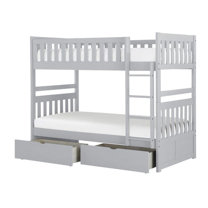 Homelegance  - Orion Twin/Twin Bunk Bed W/ Storage Boxes - B2063-1xT  view 2