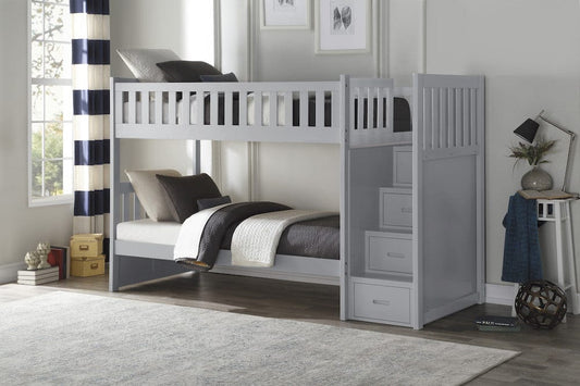 Homelegance  - Orion Twin/Twin Step Bunk Bed - B2063SB-1x  view 2