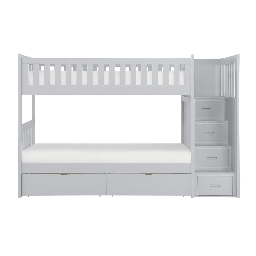 Homelegance  - Orion Twin/Twin Step Bunk Bed W/ Storage Boxes - B2063SB-1xT  view 1