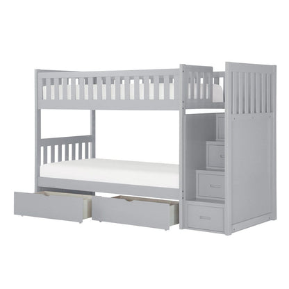Homelegance  - Orion Twin/Twin Step Bunk Bed W/ Storage Boxes - B2063SB-1xT  view 2