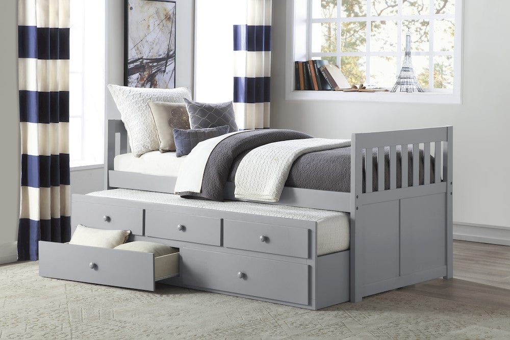 Homelegance  - Orion Twin/Twin Trundle Bed - B2063PR-1x  view 5